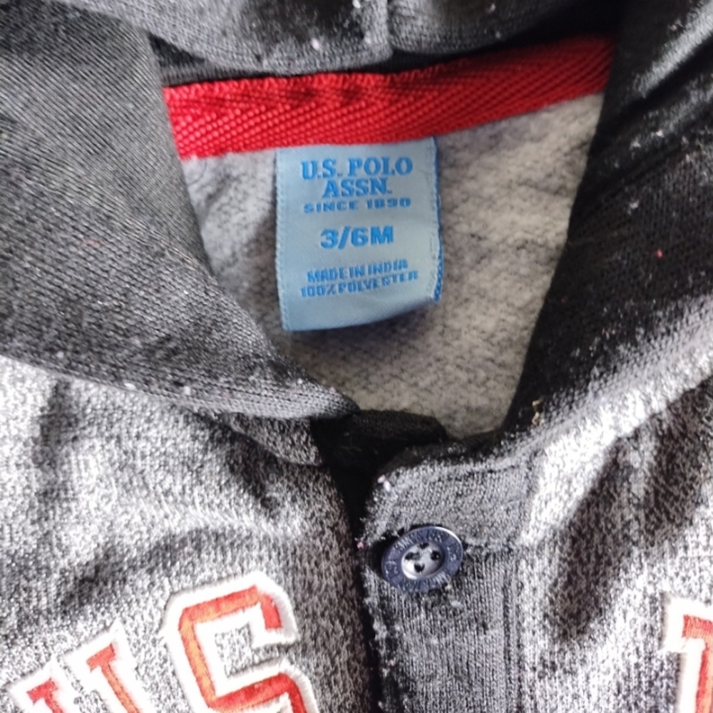 U.S. Polo Assn. Black and Gray Polo Shirt
